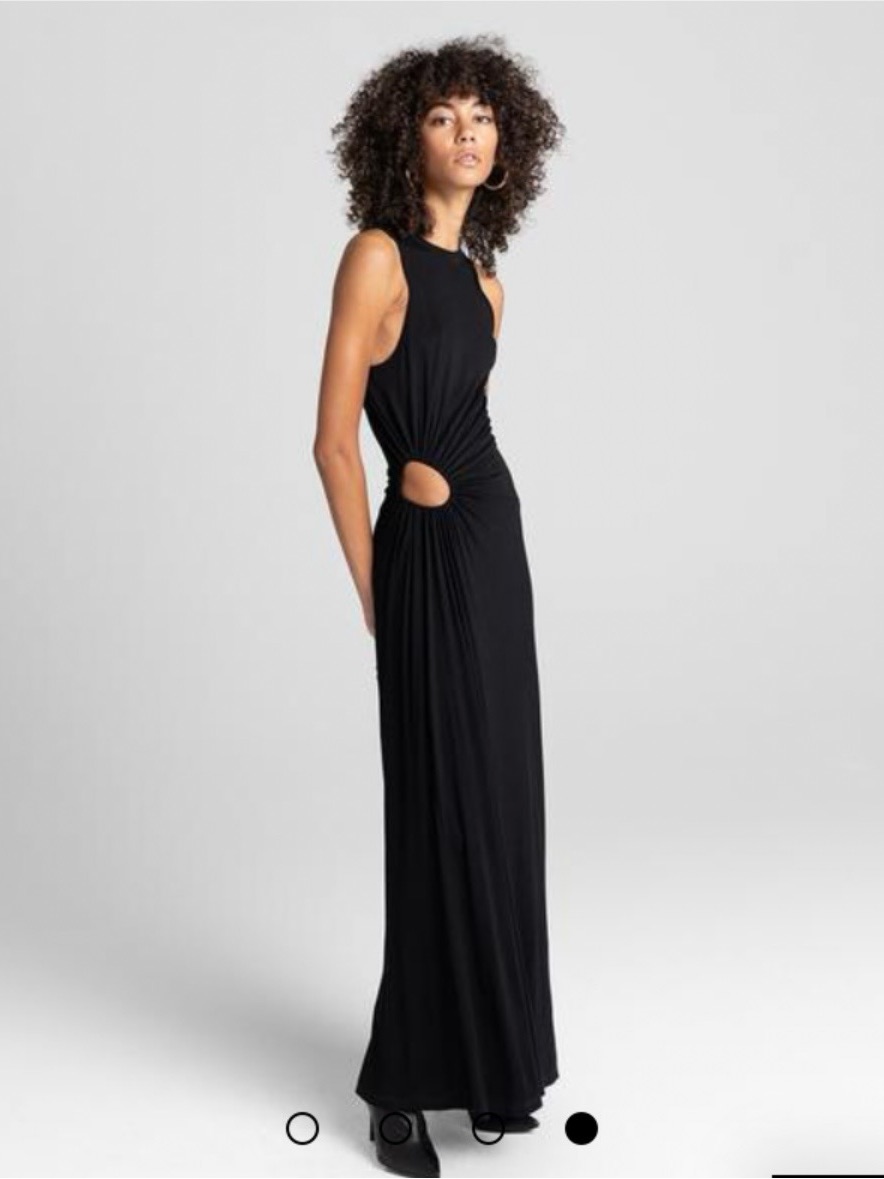 A.L.C. Black Cutout Maxi Dress